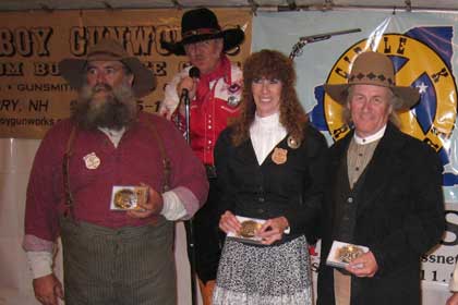 Trail Boss and Ramrods awards to Smokehouse Dan, Annabelle Bransford and Rowdy Bill.