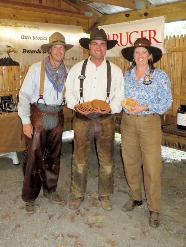 Stage Winners - James Samuel Pike and Shamrock Sadie with Silas Highland (who served as a special guest announcer for these particular awards!)